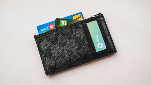 A wallet with cards from different Banks.