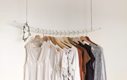 Clothes on a rack