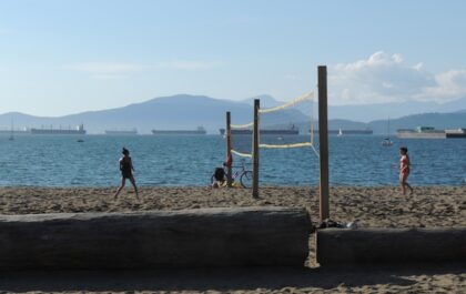 Kitsalano beach: a popular fitness destination