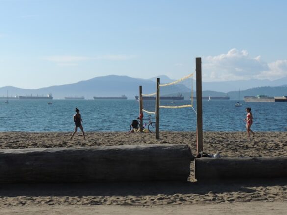 Kitsalano beach: a popular fitness destination
