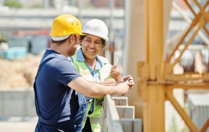 Skilled trades workers in Canada representing apprenticeships and the Team Canada Strong training initiative.